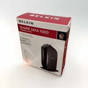 Belkin Share Max N300 Wireless Router - Black